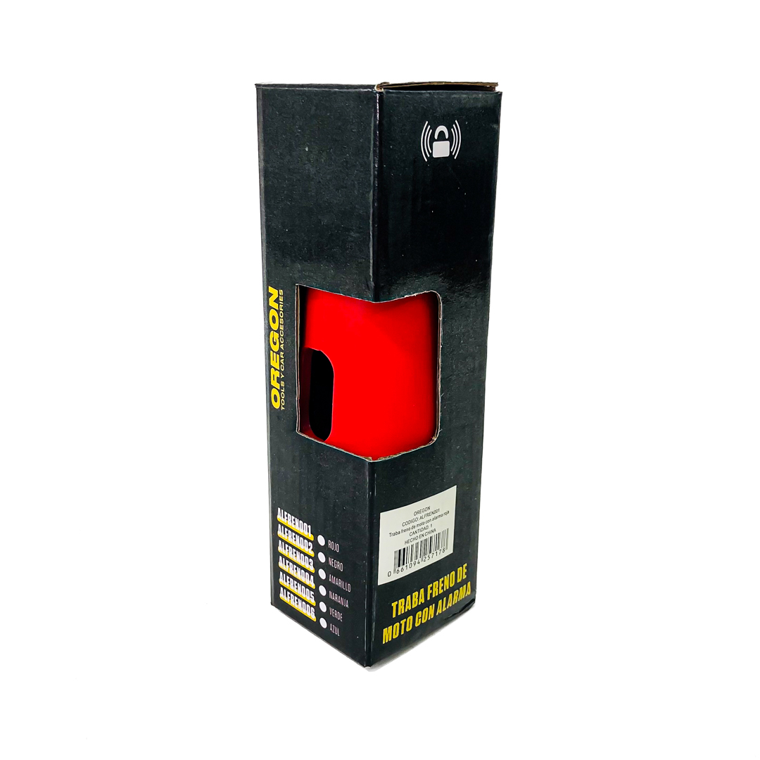 ALARMA PARA MOTO UNIVERSAL PARA FRENOS DE VOLANTE COLOR ROJO - 2