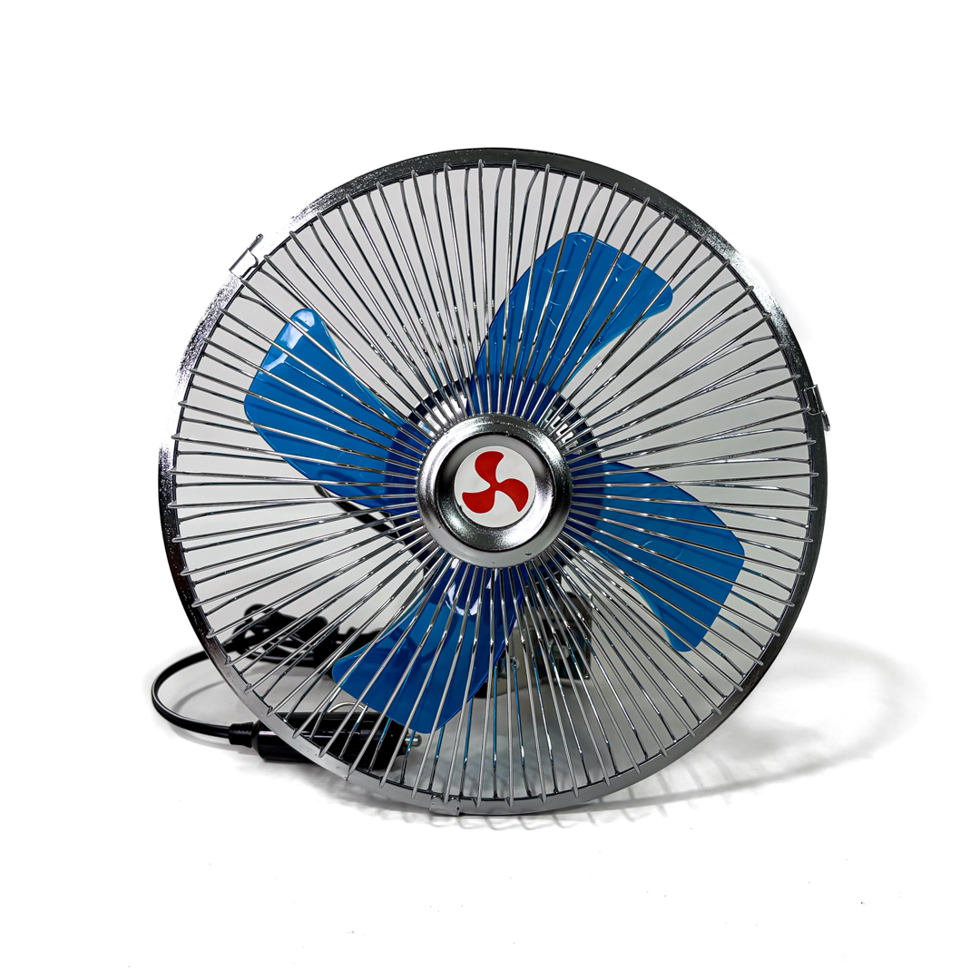 VENTILADOR VENTILADOR METALICO 8 12V UNIVERSAL PLATEADO 8 DIAMETRO 220MM CANTIDAD POR CAJA 10 - 4