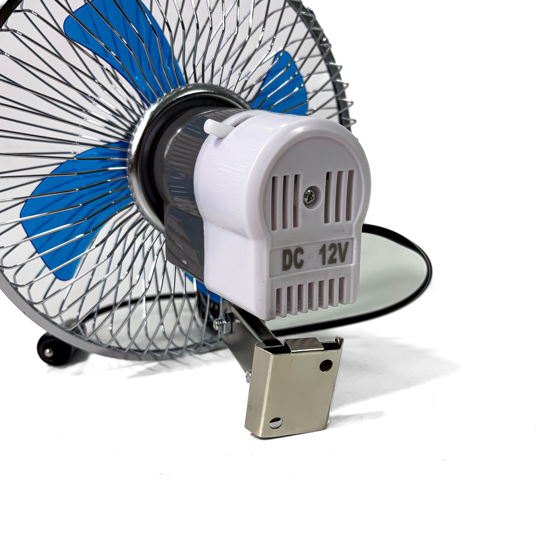 VENTILADOR VENTILADOR METALICO 8 12V UNIVERSAL PLATEADO 8 DIAMETRO 220MM CANTIDAD POR CAJA 10 - 6