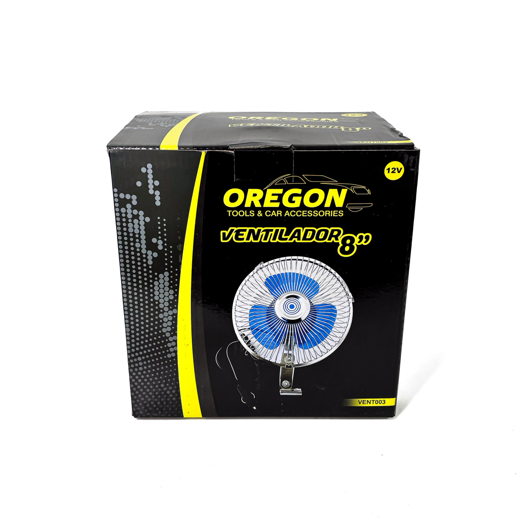 VENTILADOR VENTILADOR METALICO 8 12V UNIVERSAL PLATEADO 8 DIAMETRO 220MM CANTIDAD POR CAJA 10 - 7