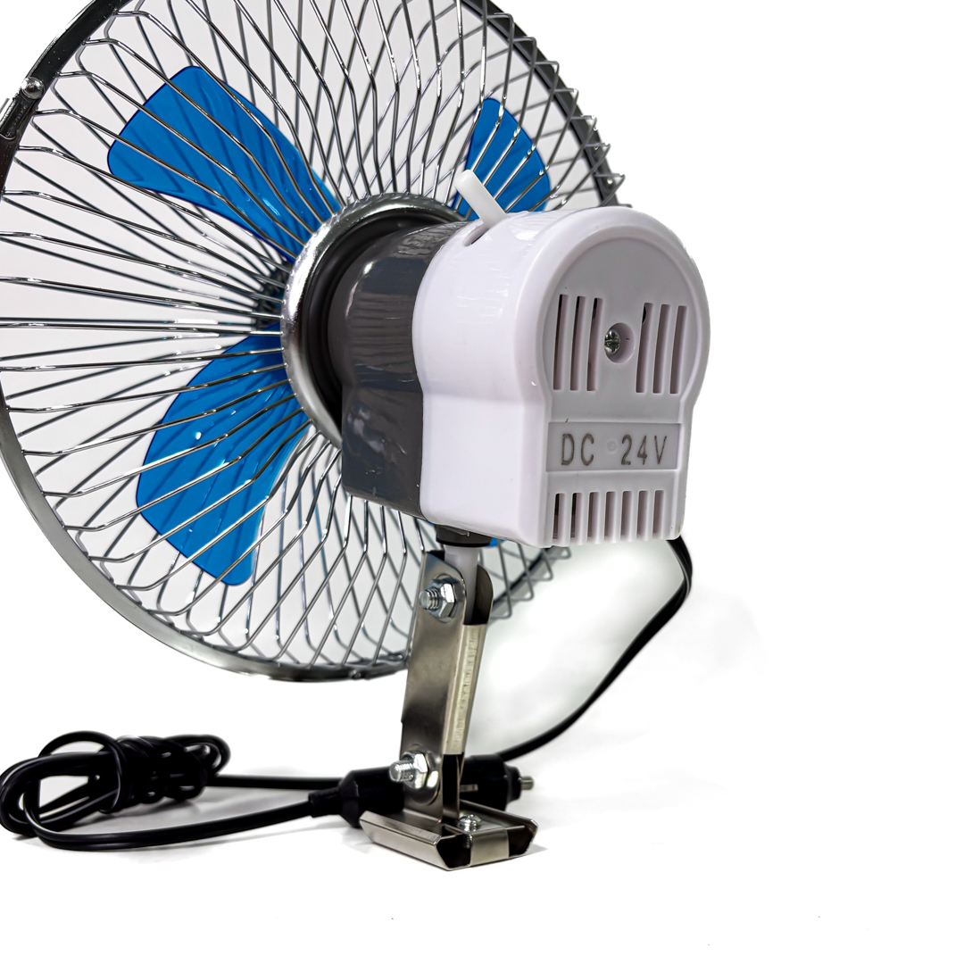 VENTILADOR VENTILADOR METALICO 8 24V UNIVERSAL PLATEADO 8 DIAMETRO 220MM CANTIDAD POR CAJA 12 - 5