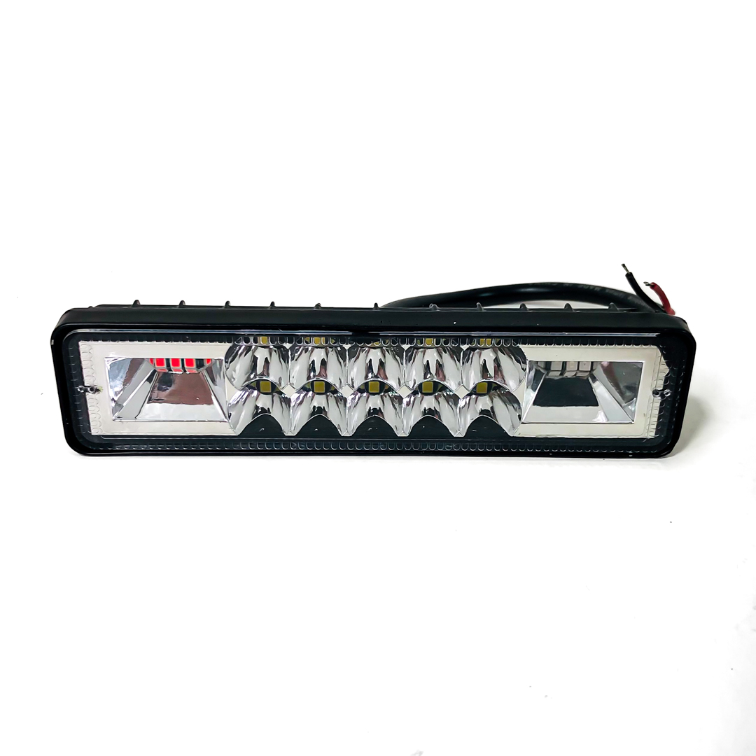 OFF ROAD FARO DE LED FARO DE LED RECTANGULAR - MICRO CHIP 18 LED BLANCO Y FUNCIONES AZUL/ROJO 15.5X4.3X4.1CM - 3