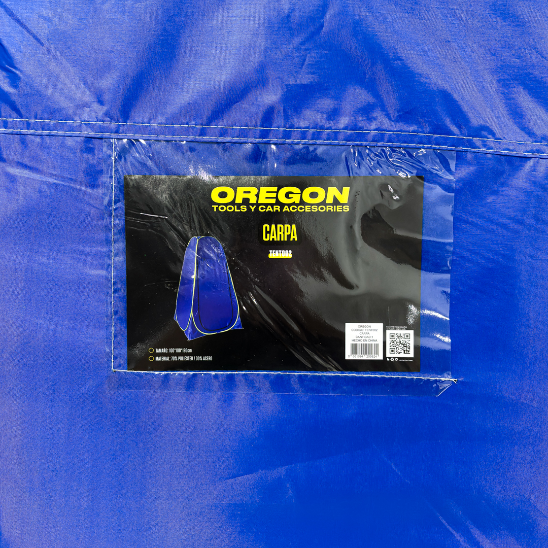 CARPA CAMPING TOILETTE MEDIDAS 1 MTS X 1 MTS X 1,9MTS + POLYESTER - TELA OXFORD - FIBRA DE VIDRIO - 5