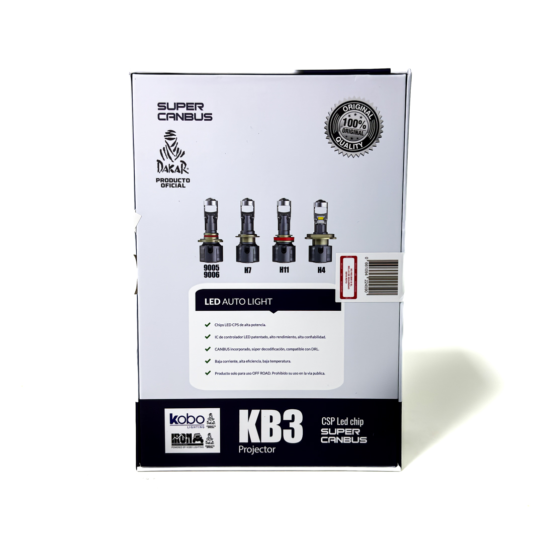 OFF ROAD KIT DE LED PROYECTOR MINI LUPA H11 CHIP CSP SUPER CANBUS CON LUPA - 40000 LUX REALES - 3