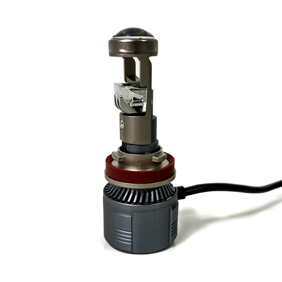 OFF ROAD KIT DE LED PROYECTOR MINI LUPA H11 CHIP CSP SUPER CANBUS CON LUPA - 40000 LUX REALES - 9