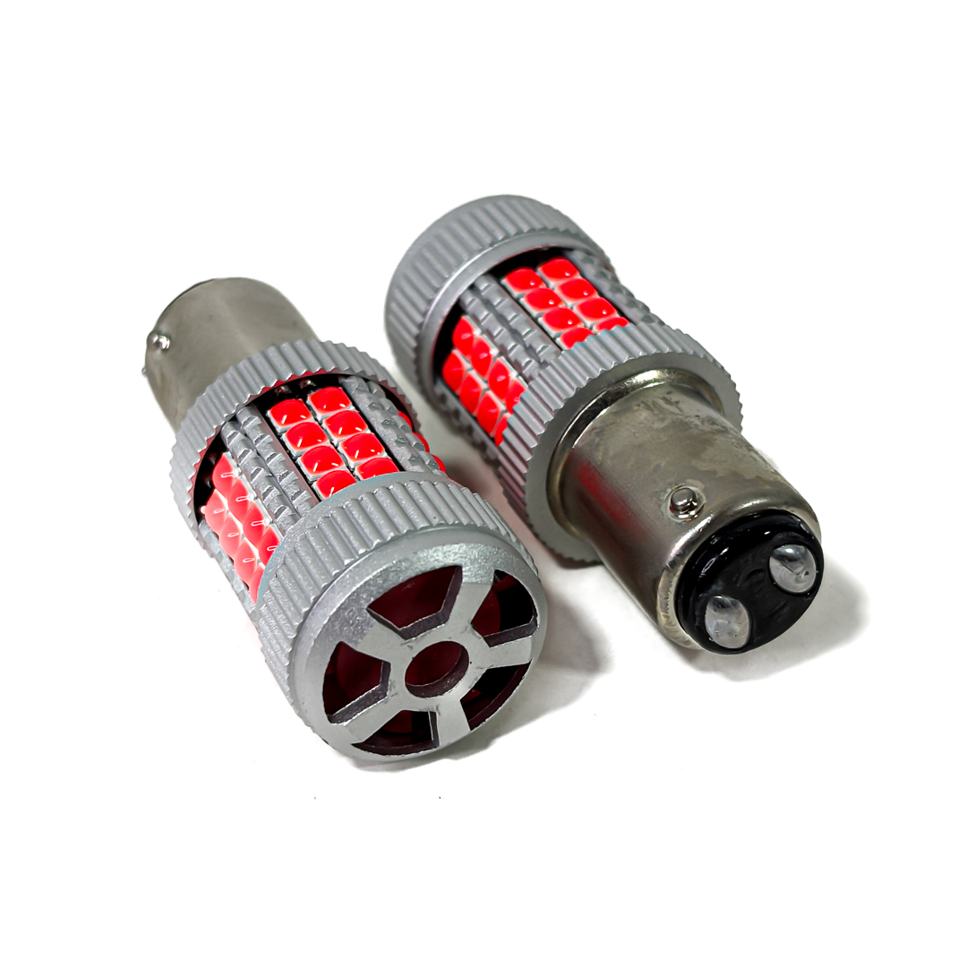 LED SENALIZACION CREE 1157 / 1034 P21/5W COLOR ROJO - 24 WATTS SUPER CANBUS- 40 LED CREE - 12V/24V - 3