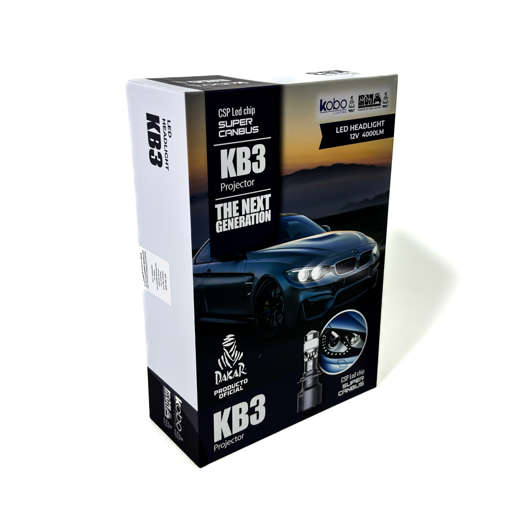 OFF ROAD KIT DE LED PROYECTOR MINI LUPA H4 CHIP CSP SUPER CANBUS CON LUPA - 40000 LUX REALES - 4