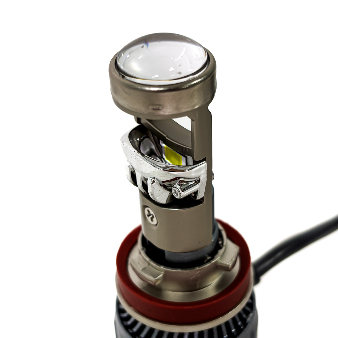 OFF ROAD KIT DE LED PROYECTOR MINI LUPA H11 CHIP CSP SUPER CANBUS CON LUPA - 40000 LUX REALES - 10