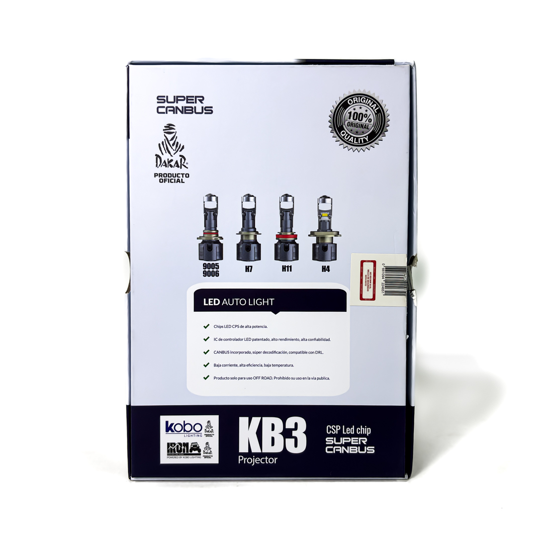 OFF ROAD KIT DE LED PROYECTOR MINI LUPA H4 CHIP CSP SUPER CANBUS CON LUPA - 40000 LUX REALES - 5