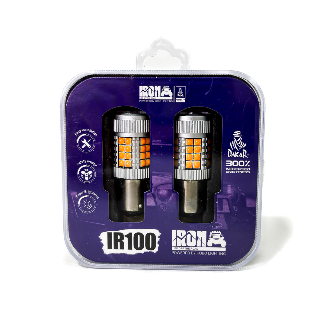 LED SENALIZACION CREE 1157 / 1034 P21/5W COLOR AMBAR - 24 WATTS SUPER CANBUS- 40 LED CREE - 12V/24V - 4