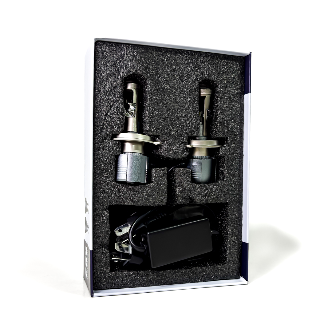 OFF ROAD KIT DE LED PROYECTOR MINI LUPA H4 CHIP CSP SUPER CANBUS CON LUPA - 40000 LUX REALES - 7