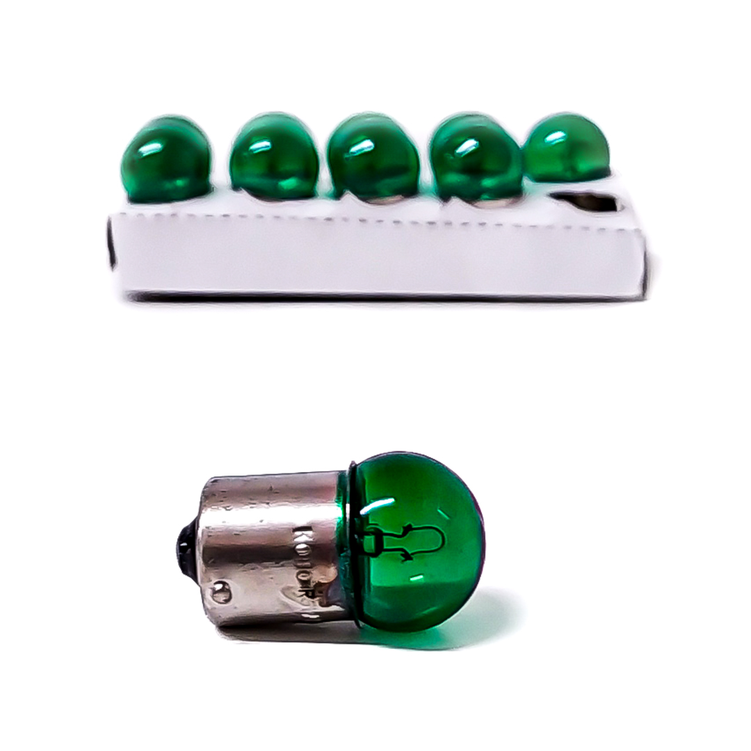 LAMPARAS DE SEÑALIZACION R5W 67 12V5W BA15S VERDE  (CODIGO ANTERIOR: 12821KOGRE) - 9