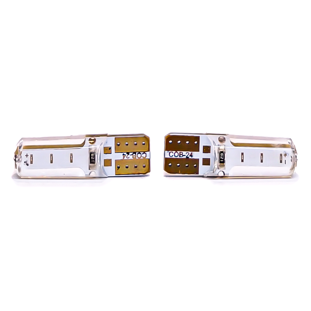 LED SEÑALIZACION SILICA BLISTER X 2 2821 - T10 - W5W - GEL SILICONADO CANBUS AZUL 24V BLISTER X 2 UNIDADES - 4