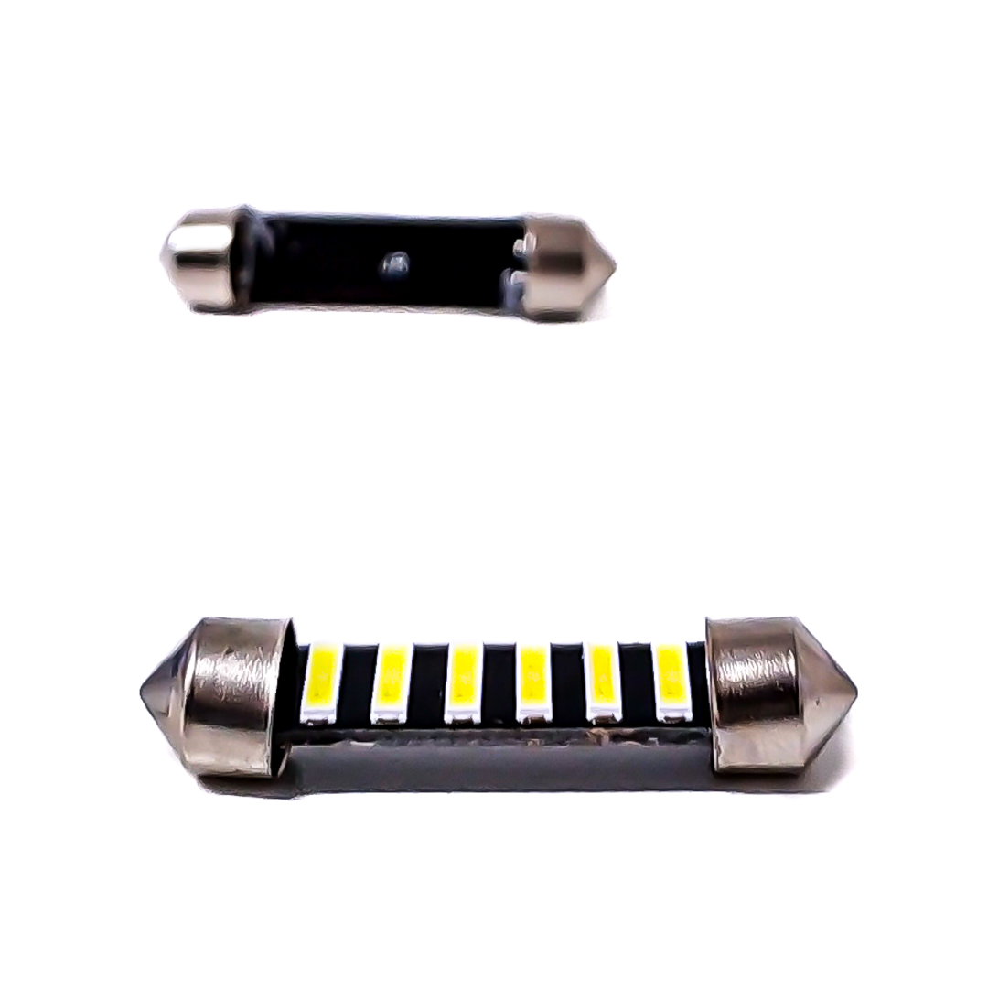 LED SEÑALIZACION CREE BLISTER X 2 TUBULAR - FESTOON LED CREE 41MM CANBUS BLANCO 12V BLISTER X 2 UNIDADES CANTIDAD POR CAJA MASTER 500 - 5