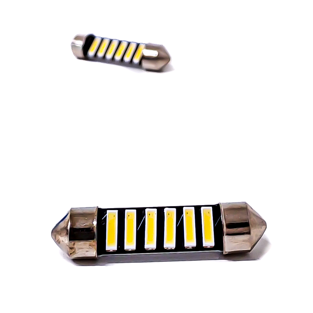 LED SEÑALIZACION CREE BLISTER X 2 TUBULAR - FESTOON LED CREE 39MM CANBUS BLANCO 12V BLISTER X 2 UNIDADES - 3