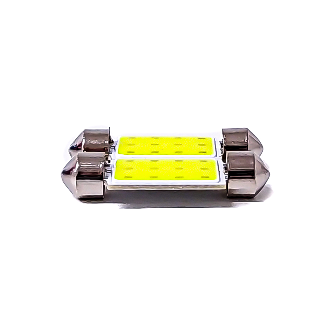 LED SEÑALIZACION COB BLISTER X 2 - TUBULAR - FESTOON ULTRA LED COB - 39MM - BLANCO 12V - BLISTER X 2 UNIDADES CANTIDAD POR CAJA MASTER 1000 - 5