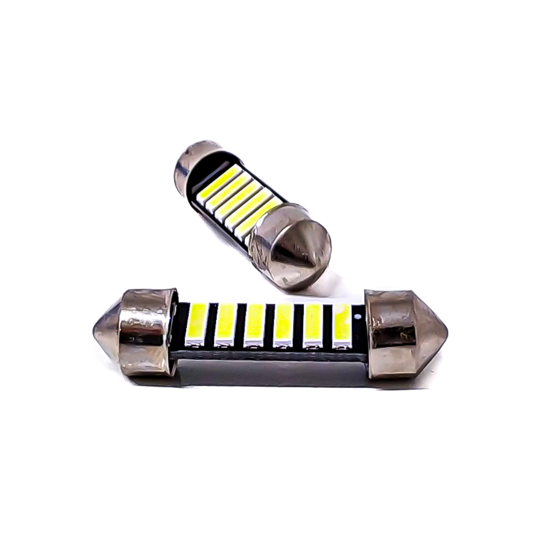 LED SEÑALIZACION CREE BLISTER X 2 TUBULAR - FESTOON LED CREE 36MM CANBUS BLANCO 12V BLISTER X 2 UNIDADES CANTIDAD POR CAJA MASTER 1250 - 4