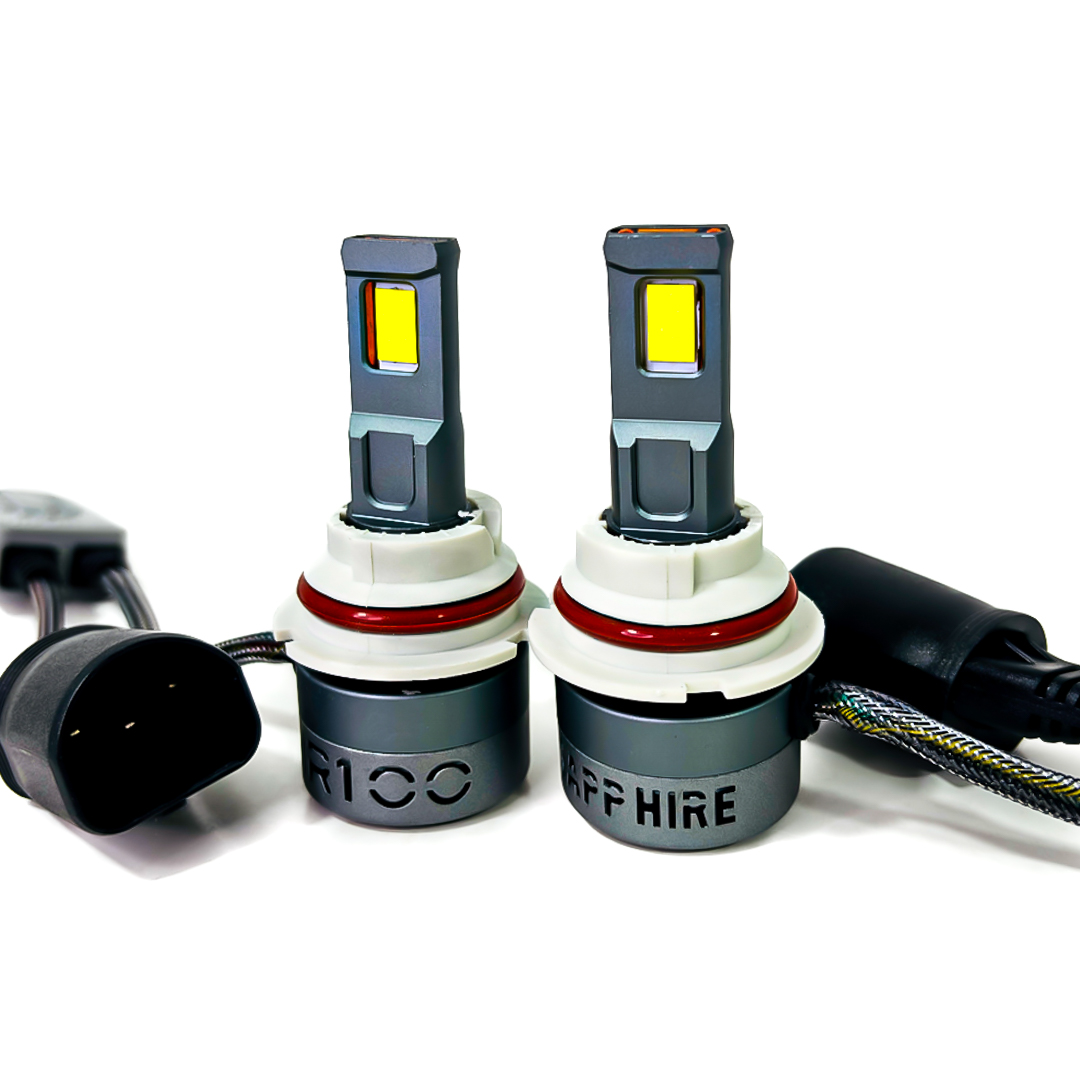 OFF ROAD KIT DE LED BLACK SAPPHIRE SUPER CANBUS HB1 9004 75 WATTS CON COOLER INTERNO  Y DRIVER EXTERNO - 3