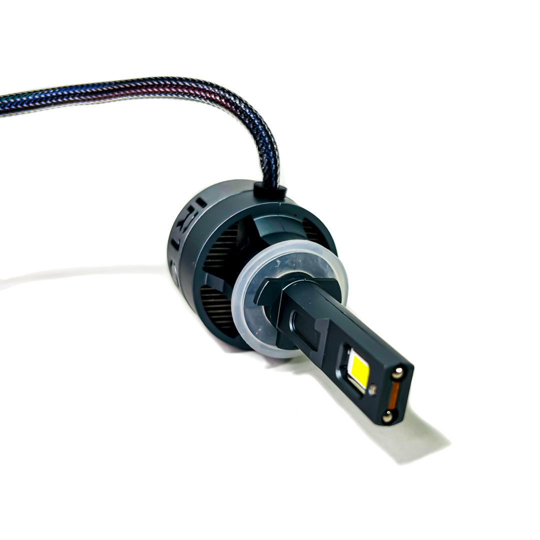 OFF ROAD KIT DE LED BLACK SAPPHIRE SUPER CANBUS H27 75 WATTS CON COOLER INTERNO  Y DRIVER EXTERNO - 2