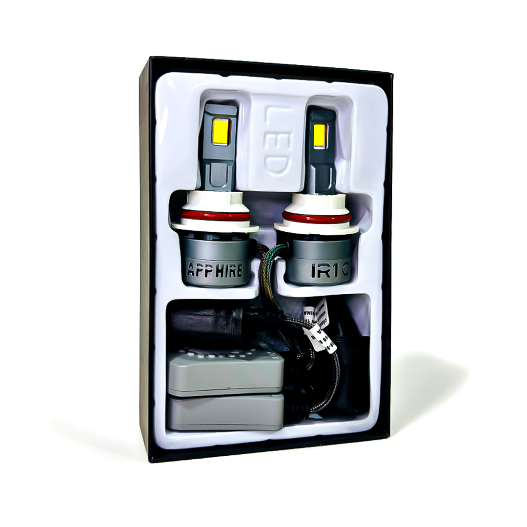 OFF ROAD KIT DE LED BLACK SAPPHIRE SUPER CANBUS HB5 9007 75 WATTS CON COOLER INTERNO  Y DRIVER EXTERNO - 5