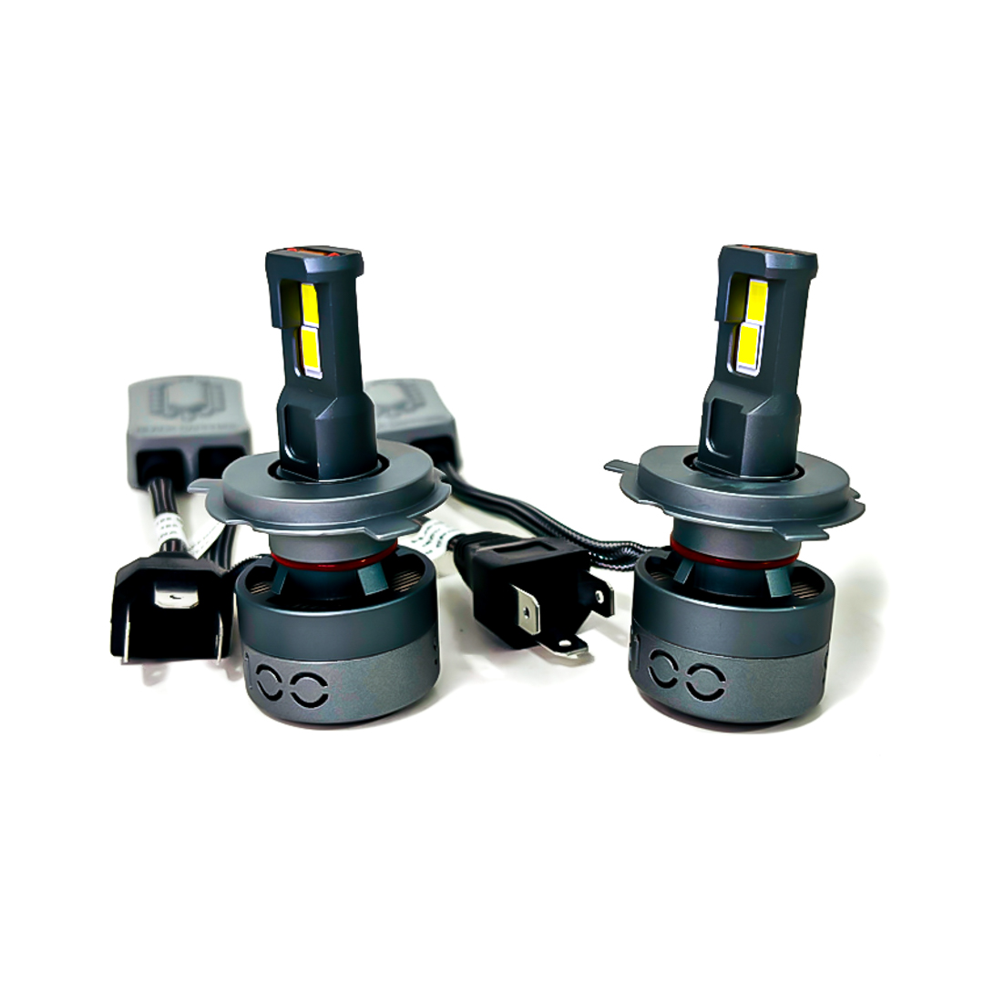 OFF ROAD KIT DE LED BLACK SAPPHIRE SUPER CANBUS H4 75 WATTS CON COOLER INTERNO  Y DRIVER EXTERNO - 2