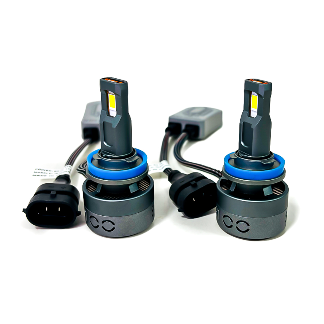 OFF ROAD KIT DE LED BLACK SAPPHIRE SUPER CANBUS H11 75 WATTS CON COOLER INTERNO  Y DRIVER EXTERNO - 6
