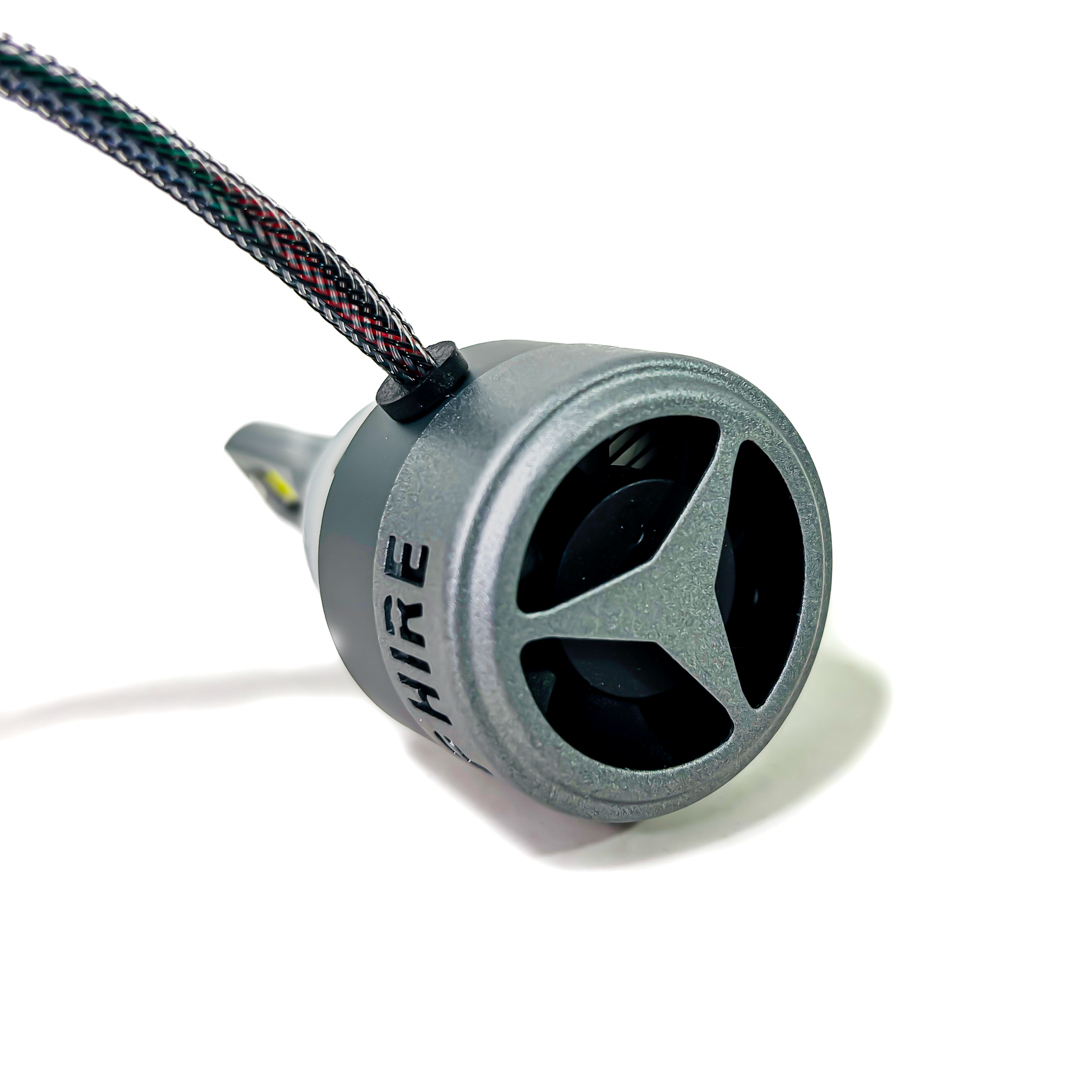 OFF ROAD KIT DE LED BLACK SAPPHIRE SUPER CANBUS H27 75 WATTS CON COOLER INTERNO  Y DRIVER EXTERNO - 5