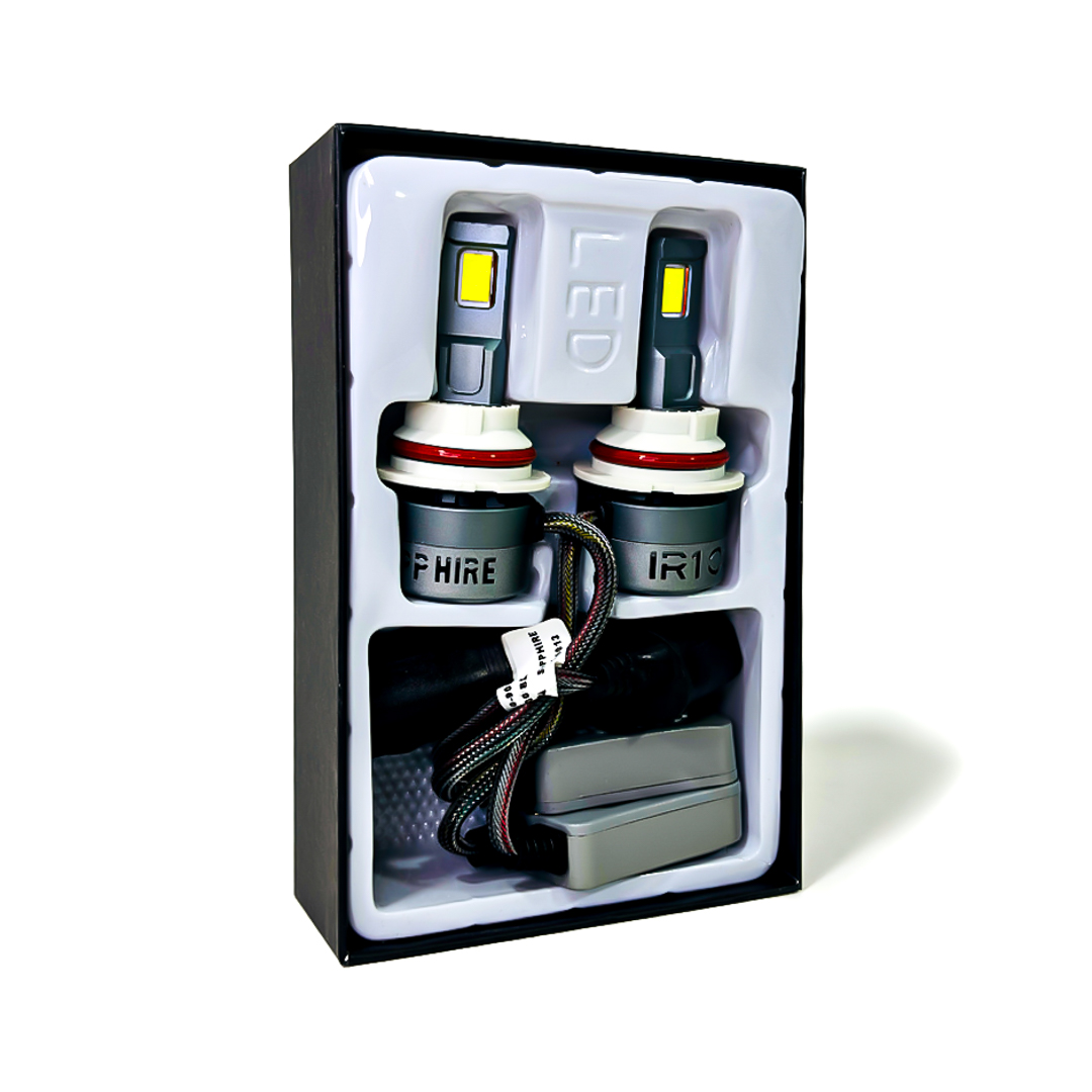 OFF ROAD KIT DE LED BLACK SAPPHIRE SUPER CANBUS HB1 9004 75 WATTS CON COOLER INTERNO  Y DRIVER EXTERNO - 5