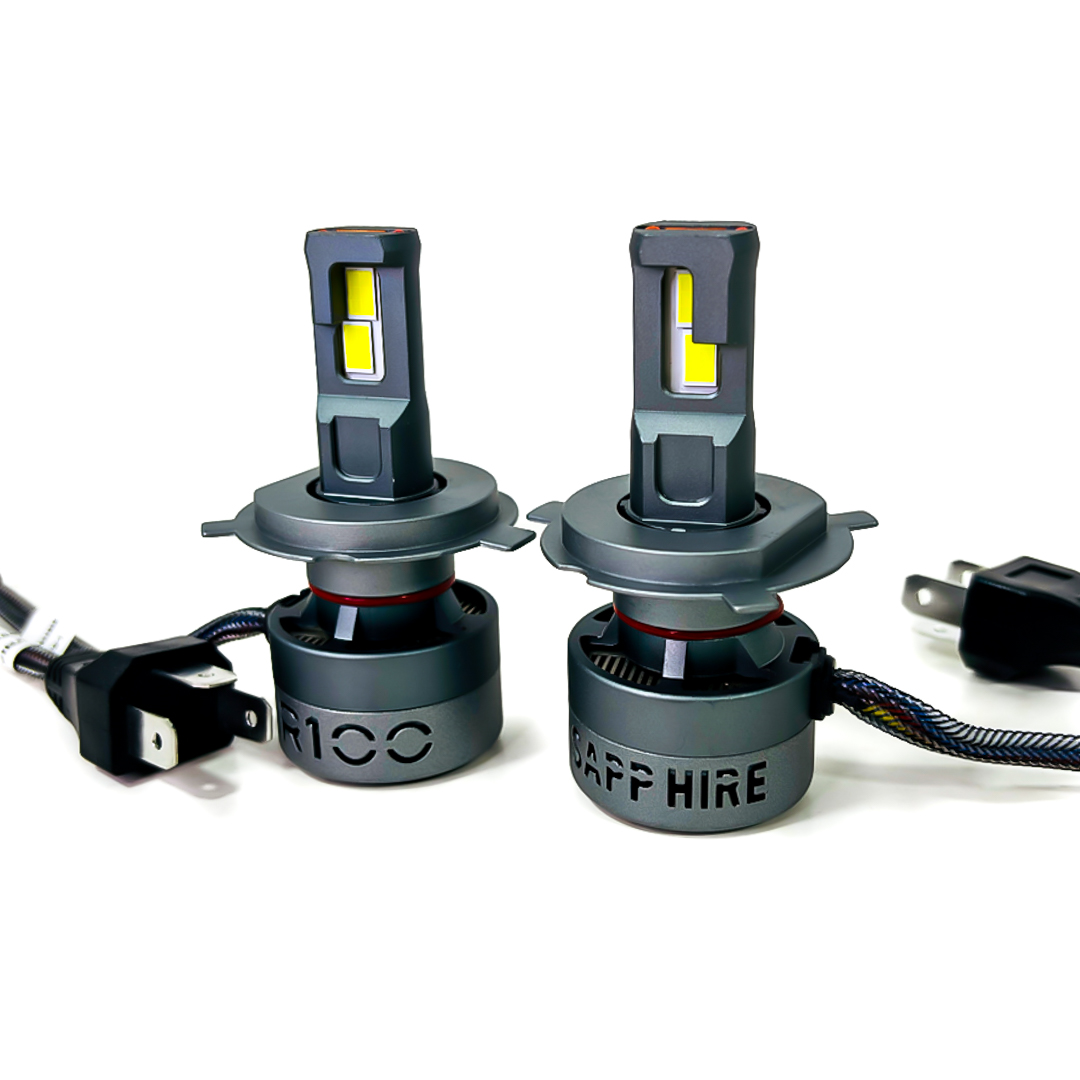 OFF ROAD KIT DE LED BLACK SAPPHIRE SUPER CANBUS H4 75 WATTS CON COOLER INTERNO  Y DRIVER EXTERNO - 8
