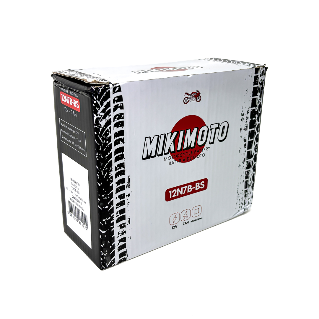 BATERIA DE MOTO 12N7A-3A MOTOMEL SKUA HONDA STORM 12V7AH. CANTIDAD POR BULTO 10 - 7