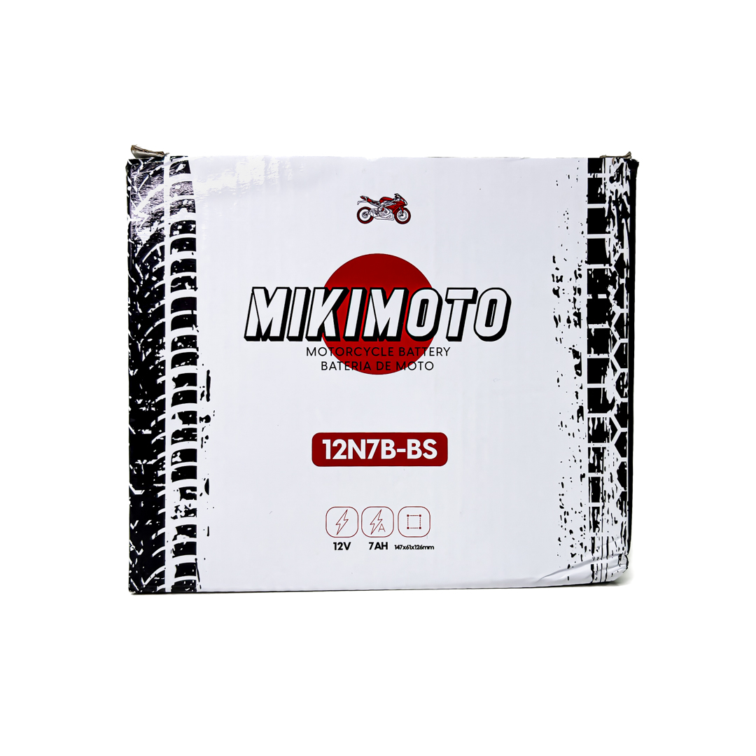 BATERIA DE MOTO 12N7A-3A MOTOMEL SKUA HONDA STORM 12V7AH. CANTIDAD POR BULTO 10 - 8
