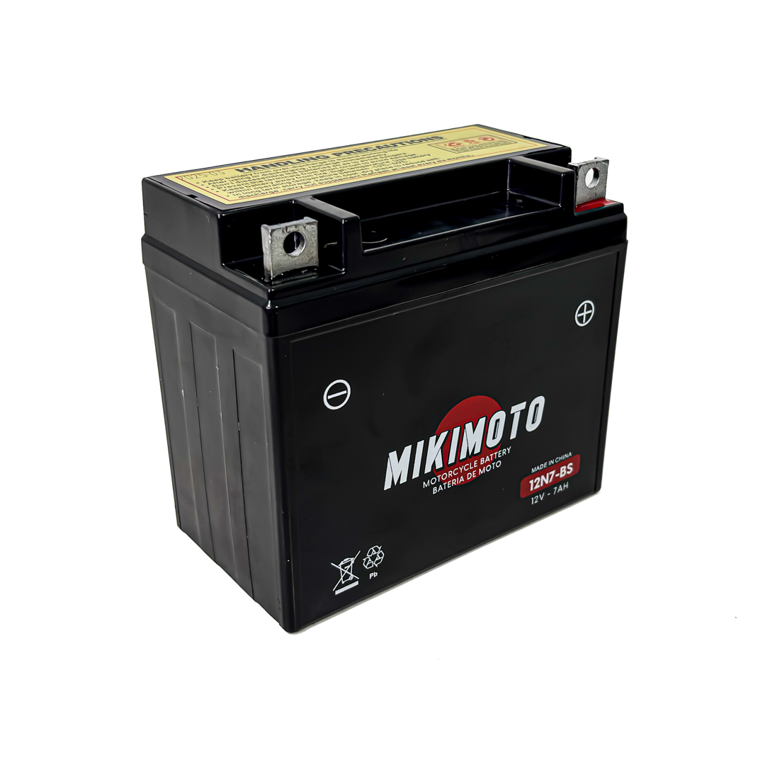 BATERIA DE MOTO 12N7-3B 12N7-BS 12N7-3A GUERRERO GMX 150 12V7AH. CANTIDAD POR BULTO 8