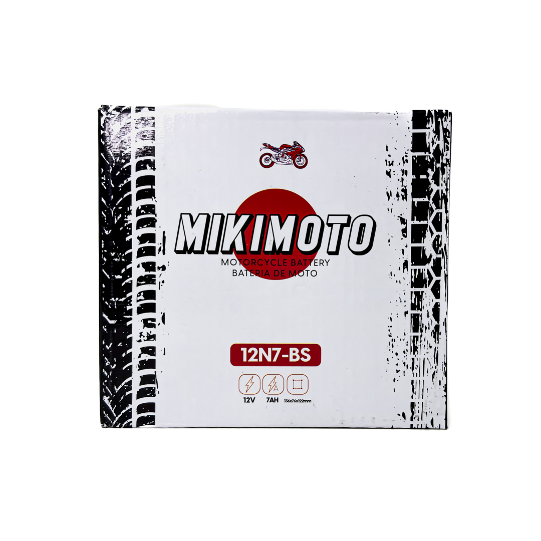 BATERIA DE MOTO 12N7-3B 12N7-BS 12N7-3A GUERRERO GMX 150 12V7AH. CANTIDAD POR BULTO 8 - 5