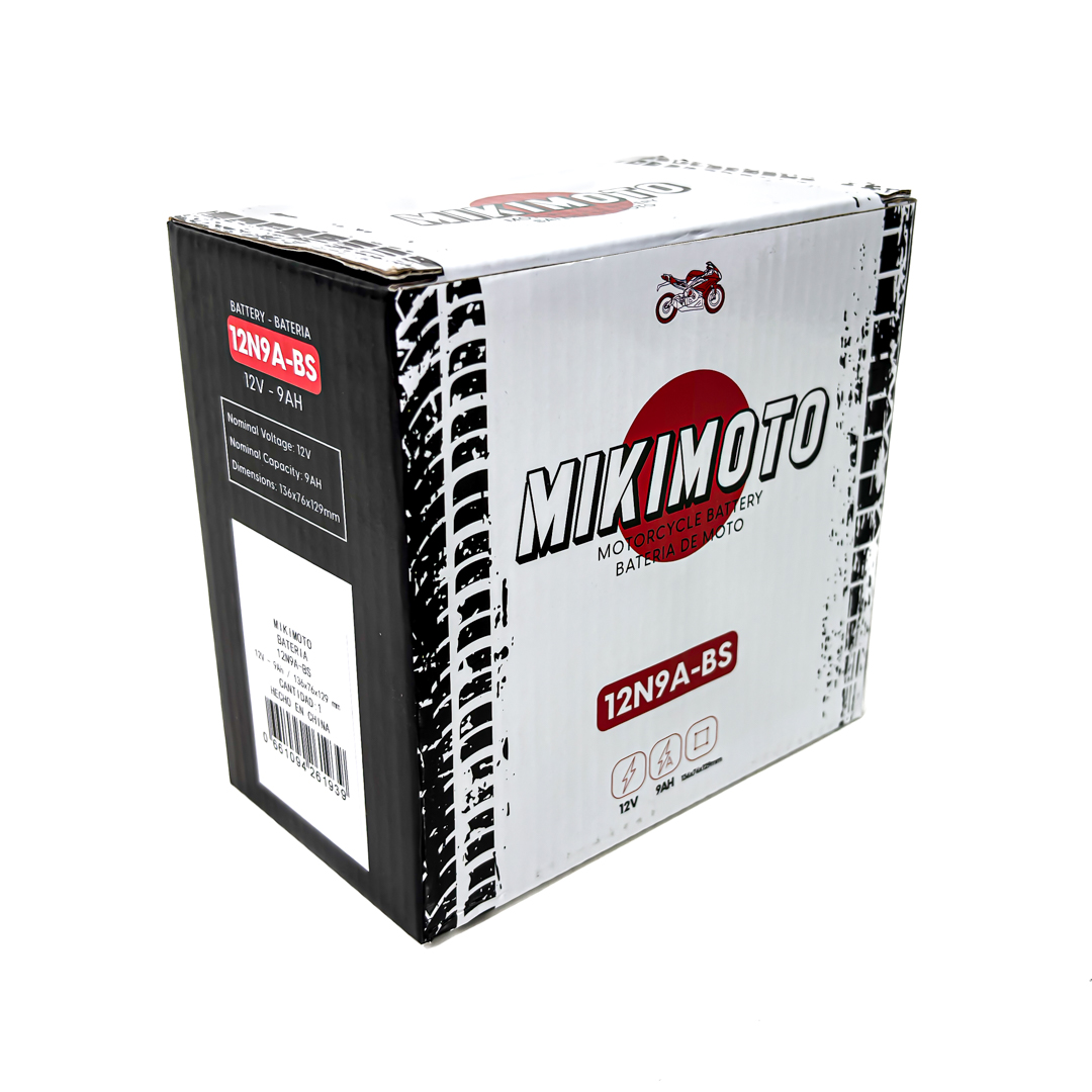 BATERIA DE MOTO 12N9-4B-1 YB9-B ROUSER 180 200 220 12V 9AH. CANTIDAD POR BULTO 8 - 7