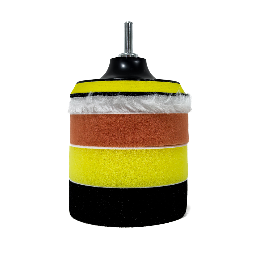 KIT DE PULIDO CON ESPONJA UNIVERSAL 4" - 3