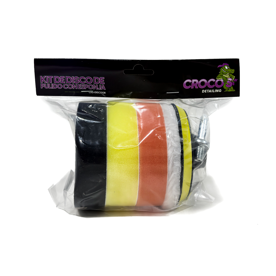 KIT DE PULIDO CON ESPONJA UNIVERSAL 4" - 8