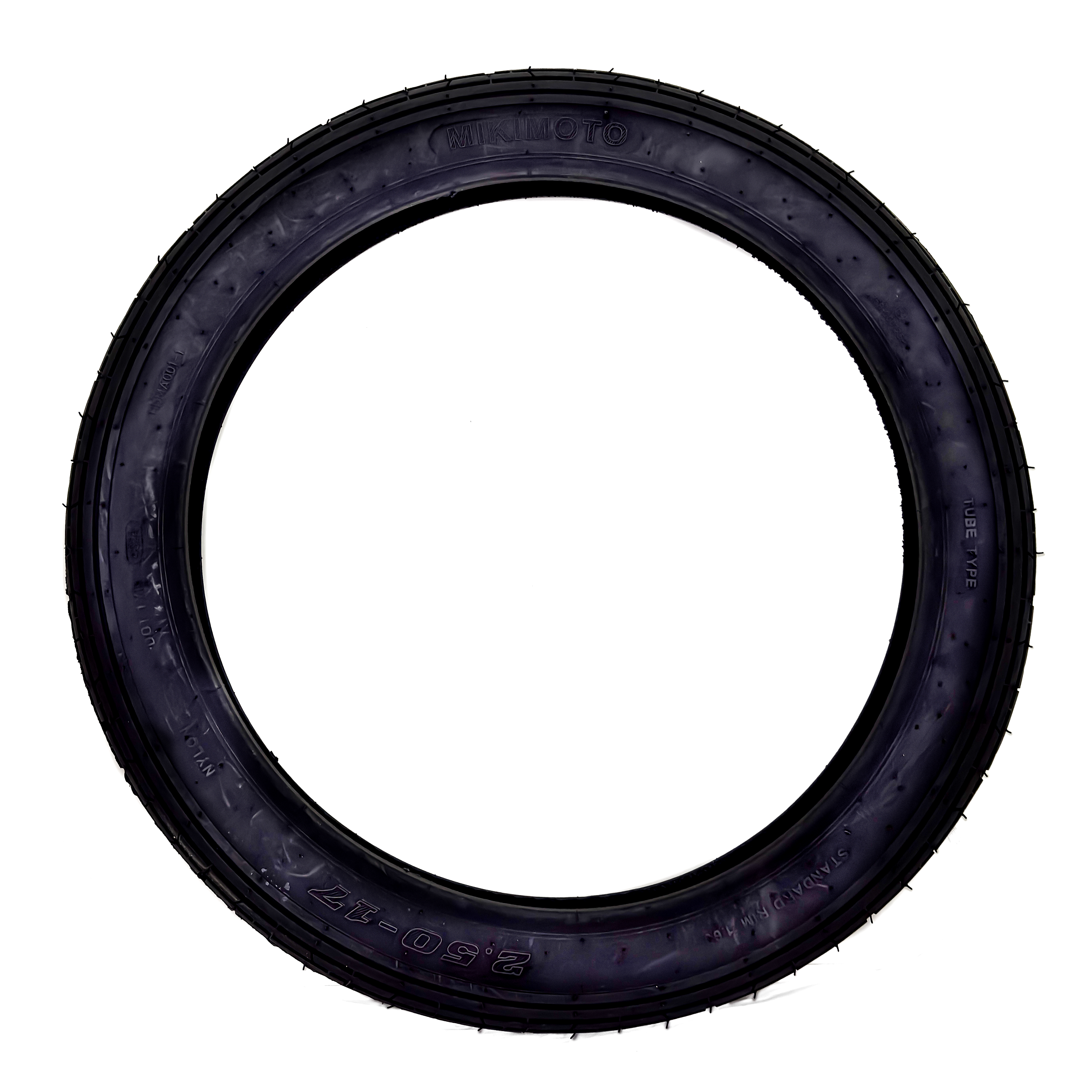 NEUMATICO PARA MOTO APLICACIÓN DELANTERA MIKI001-2.50R17 PARA CAMARA - 2