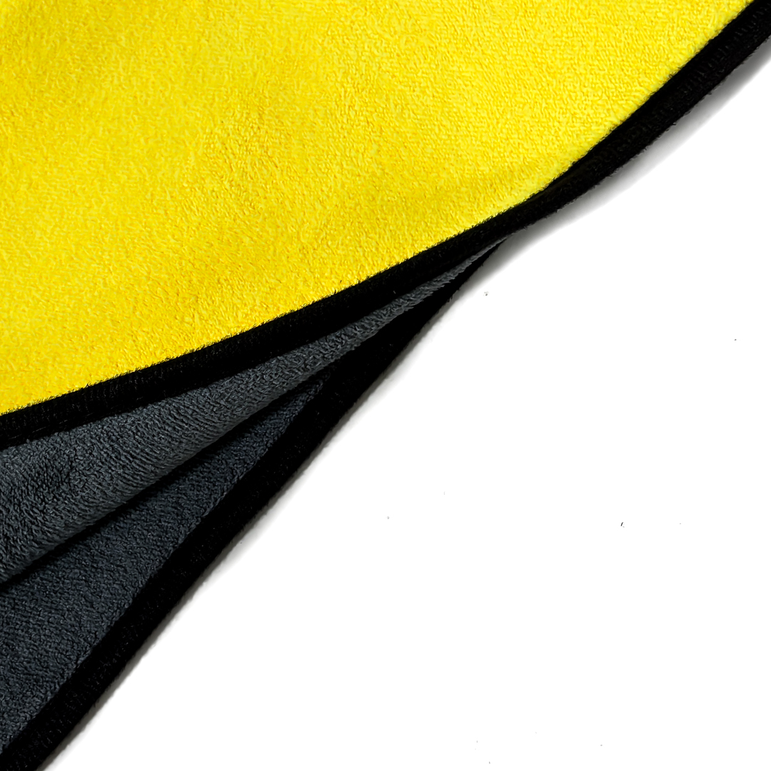 PAÑO DE TOALLA AMARILLO Y GRIS 800GSM  30CM * 60CM - 2