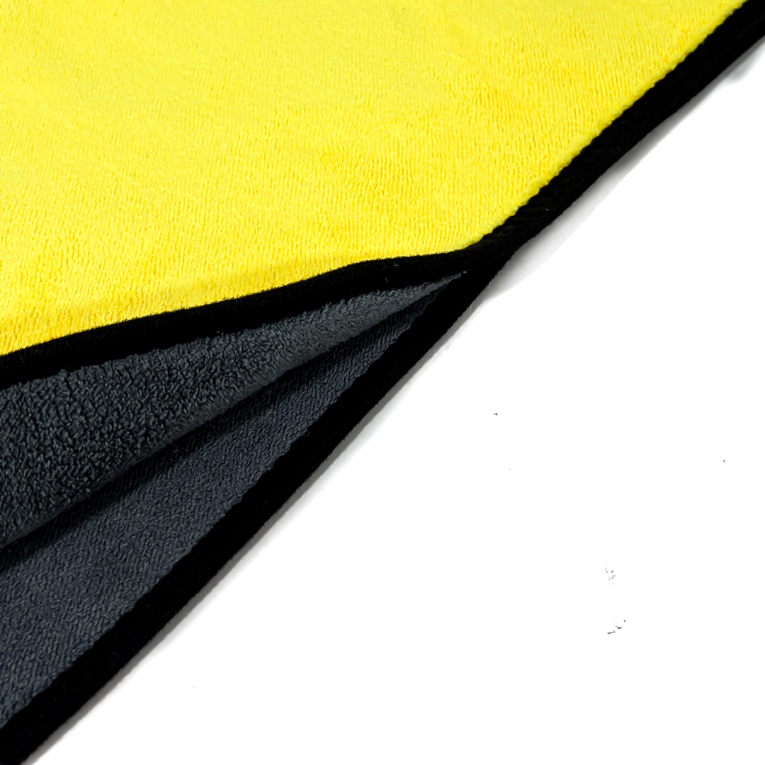 PAÑO DE TOALLA AMARILLO Y GRIS 800GSM  40CM * 60CM - 2