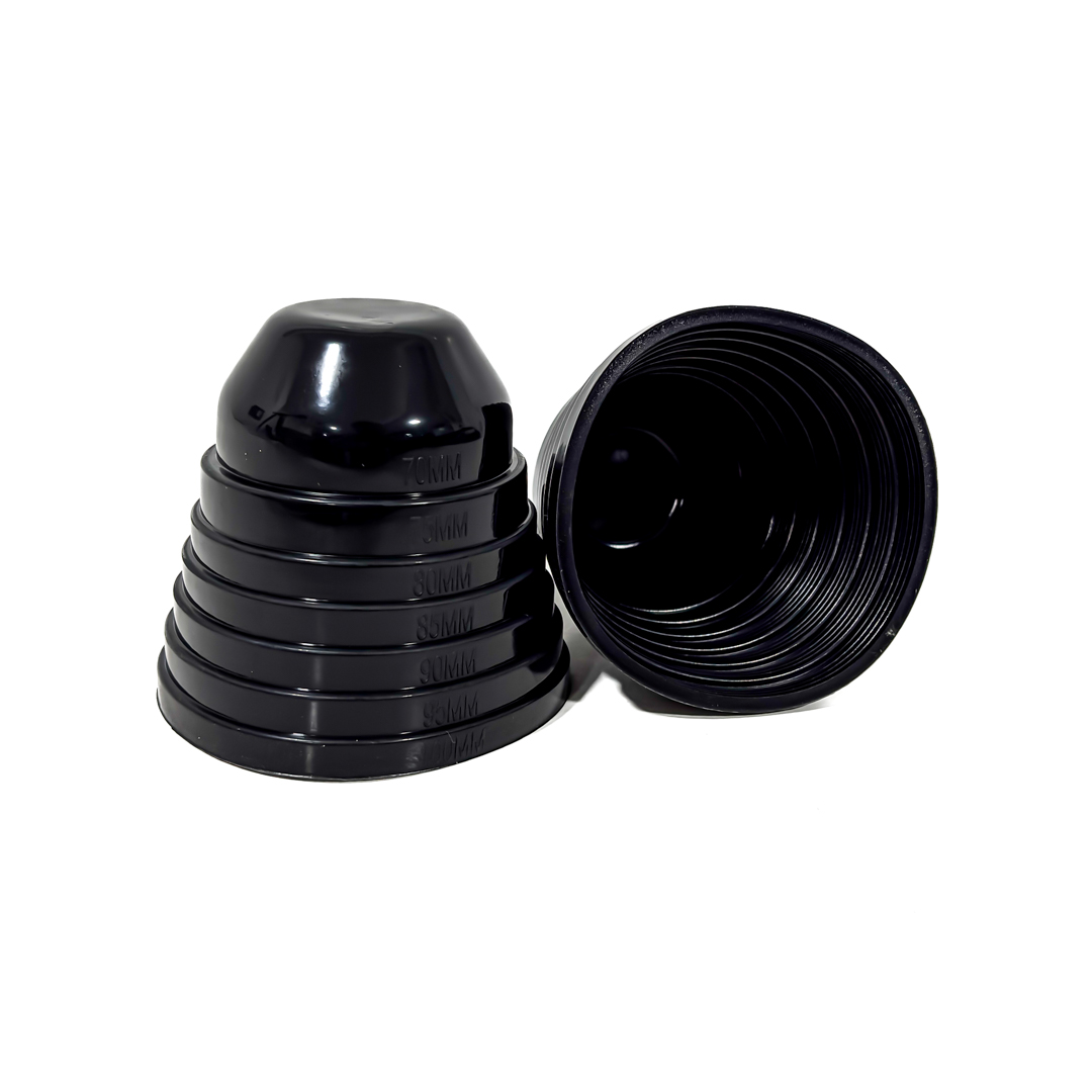 TAPA DE OPTICA DE SILICONA JUEGO CAPUCHON OPTICA UNIVERSAL VARIAS MEDIDAD PARA CORTAR