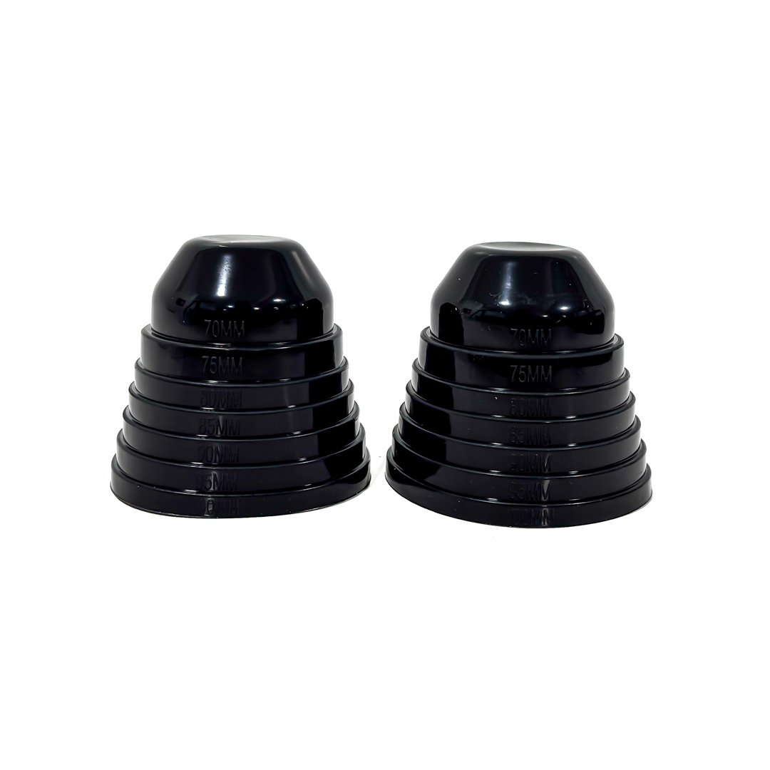 TAPA DE OPTICA DE SILICONA JUEGO CAPUCHON OPTICA UNIVERSAL VARIAS MEDIDAD PARA CORTAR - 2