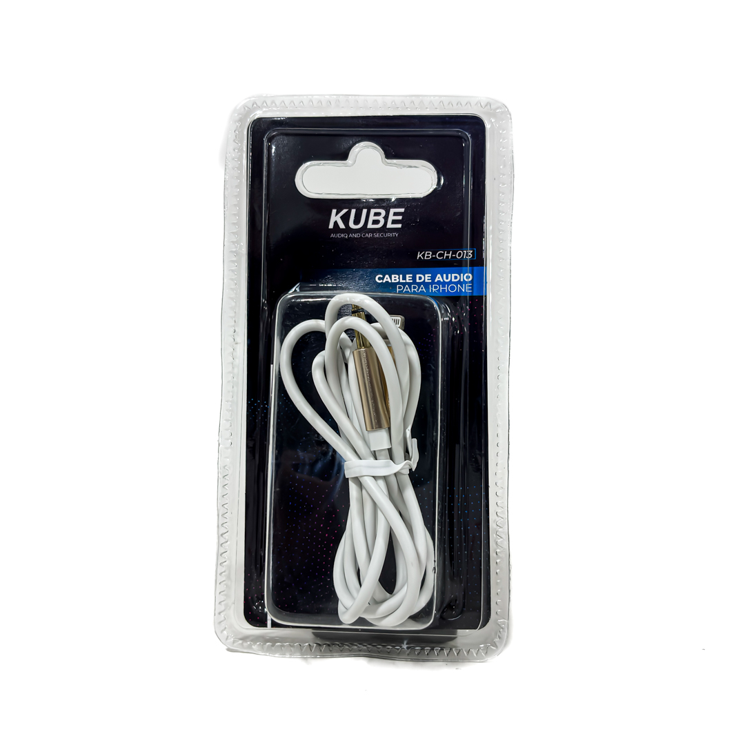 CABLE CONECTOR CABLE CONECTOR IPHONE LIGHTING A AUXILIAR - 2