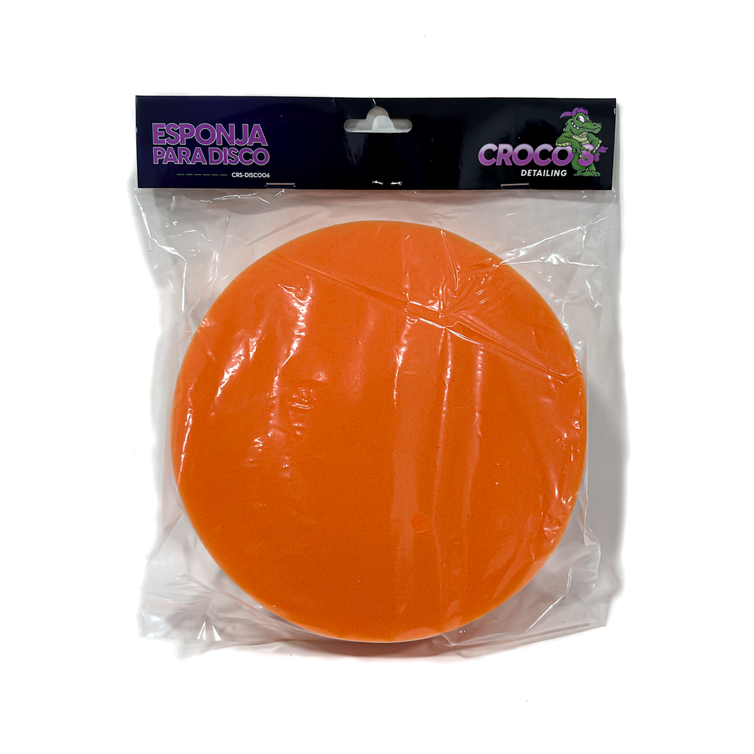 ESPONJA PARA DISCO UNIVERSAL COLOR NARANJA 7" - 3