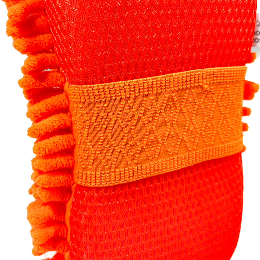 ESPONJA CON ELASTICO ESPONJA CHENILLE NARANJA - 4
