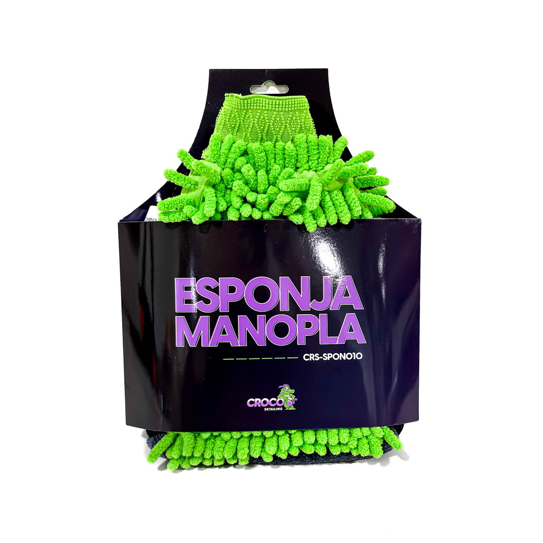 ESPONJA MANOPLA GUANTE MANOPLA
CHENILLE + CORAL  VERDE Y GRIS - 4