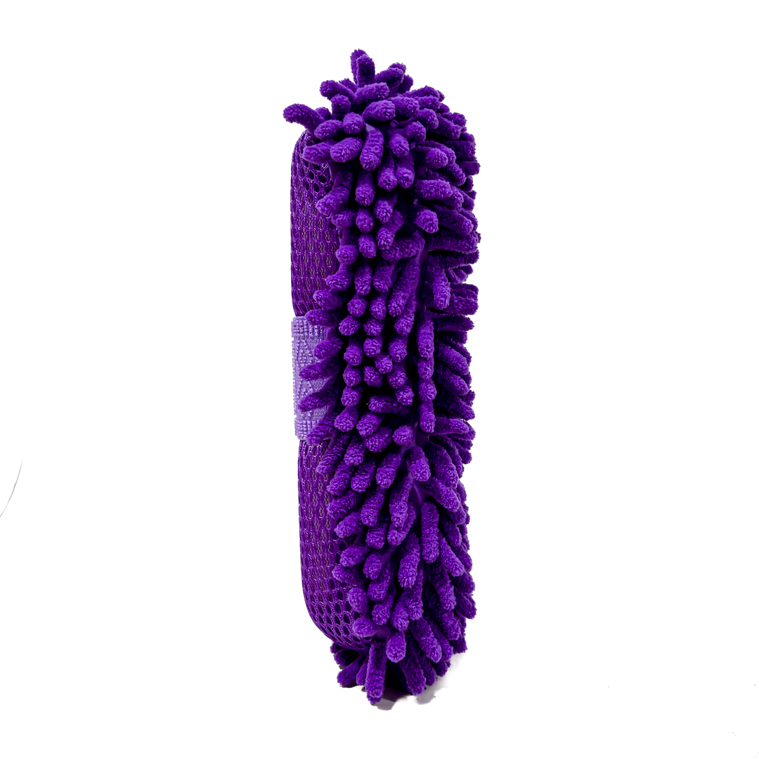ESPONJA CON ELASTICO ESPONJA CHENILLE VIOLETA - 2