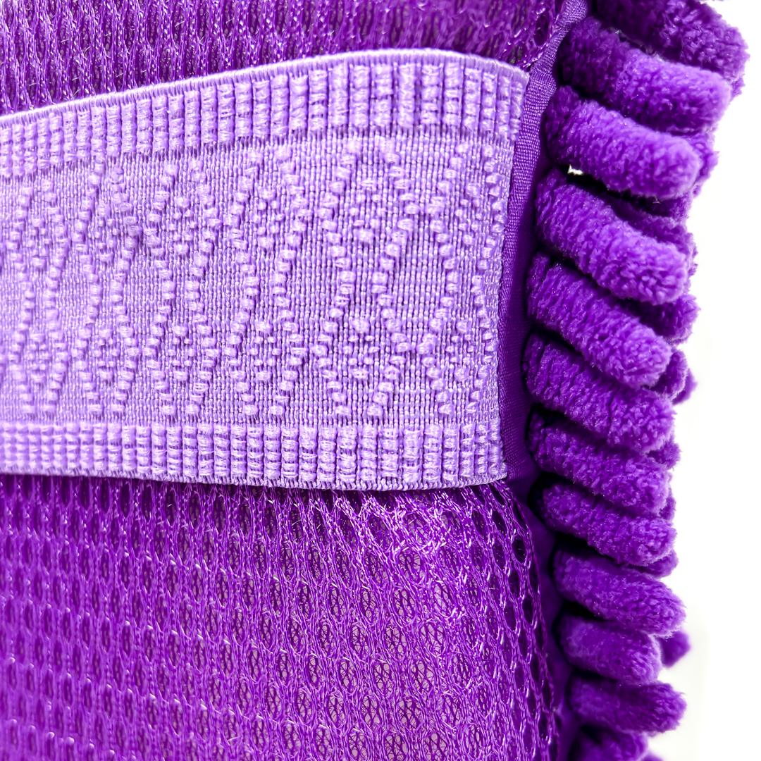 ESPONJA CON ELASTICO ESPONJA CHENILLE VIOLETA - 4