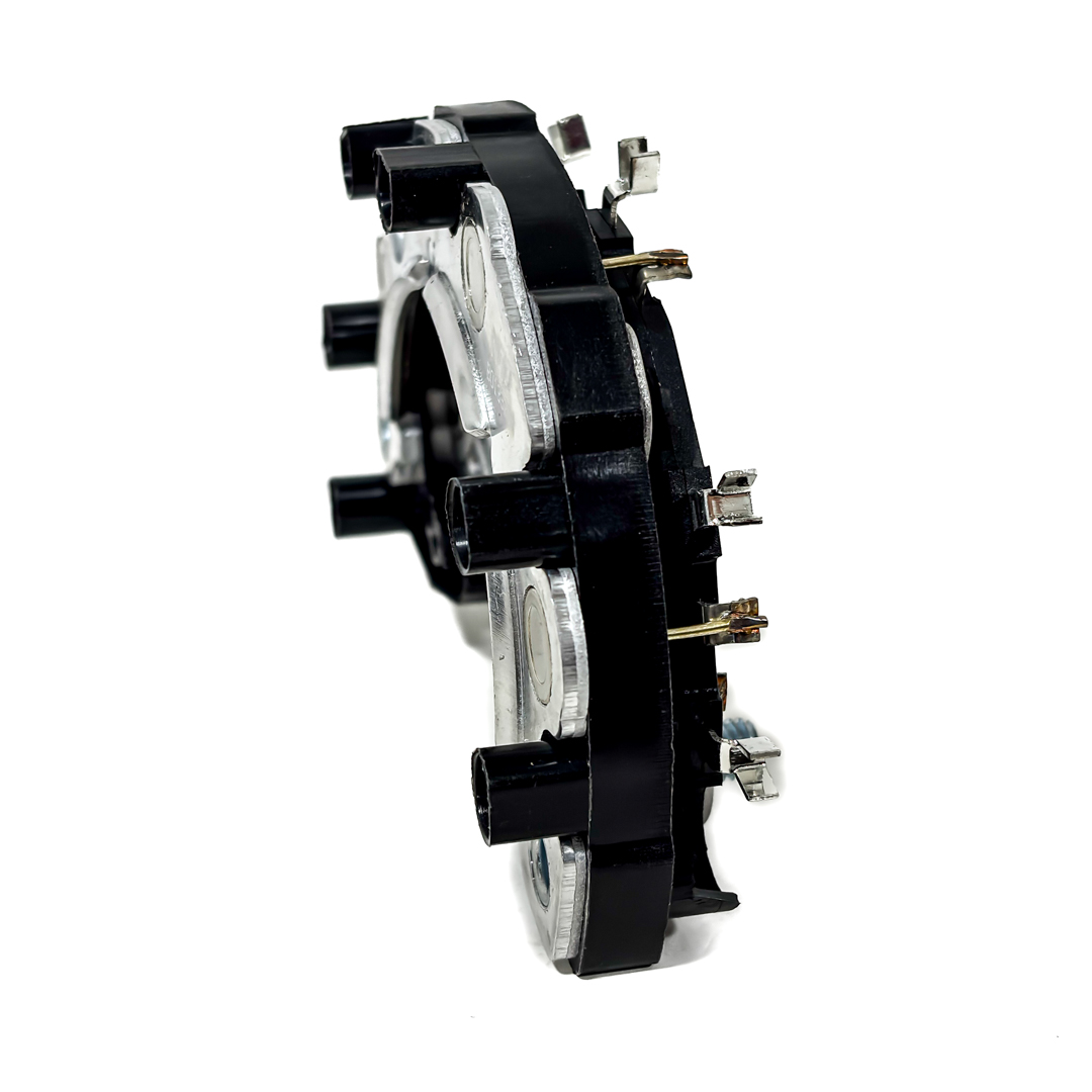 PLACA PORTADIODO COMPLETA TIPO BOSCH APLICACIONES: AUDI, MERCEDES BENZ, VW, VOLVO. 12 V 140 AMP. DIAMETRO EXTERNO: 120MM PRB-133201 PRB133201 PBO133201 18134 RB119 - 3