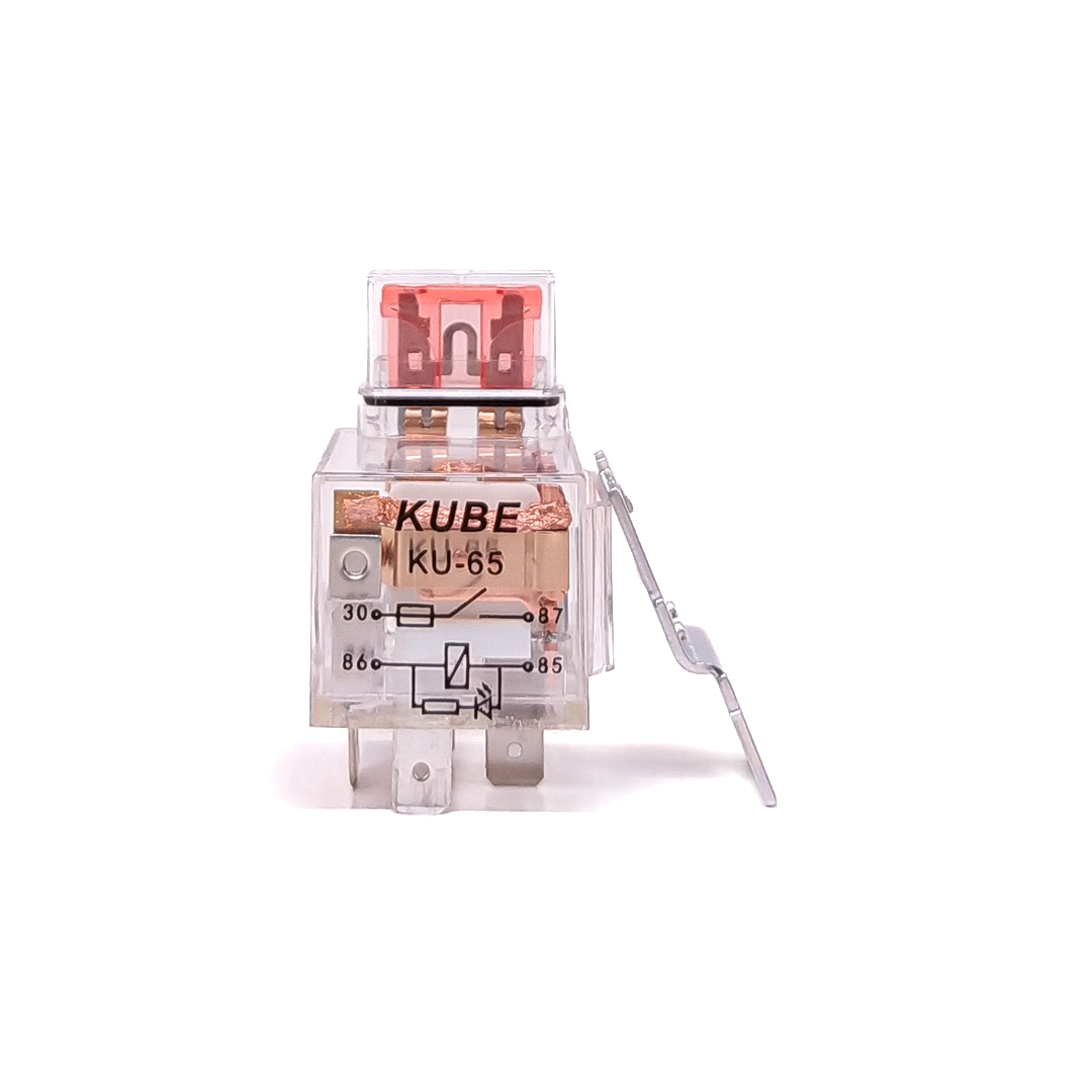 RELAY COMPETICION UNIVERSAL 4T 12V 50 AMPER CON LED INDICADOR Y FUSIBLE