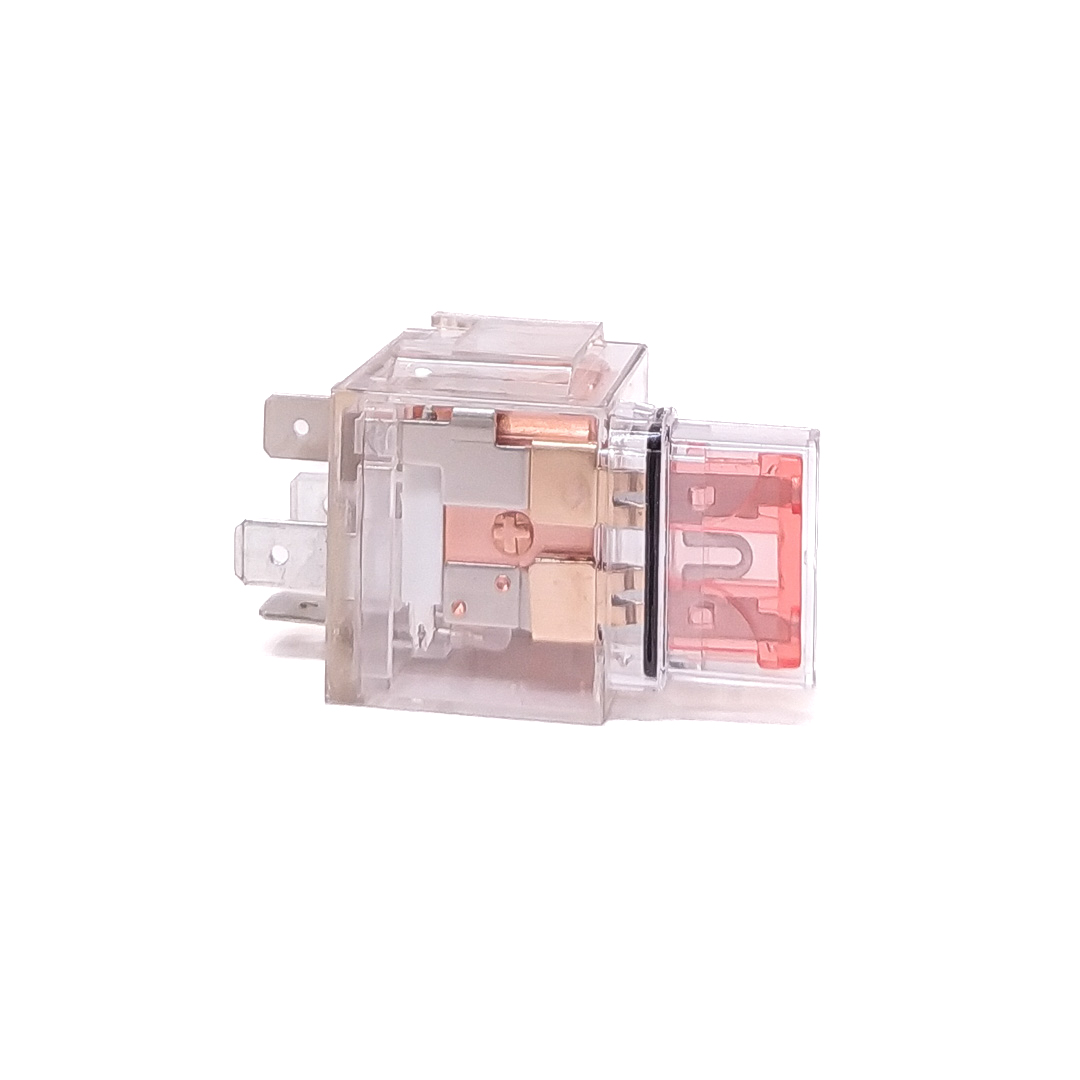 RELAY COMPETICION UNIVERSAL 4T 12V 50 AMPER CON LED INDICADOR Y FUSIBLE - 2